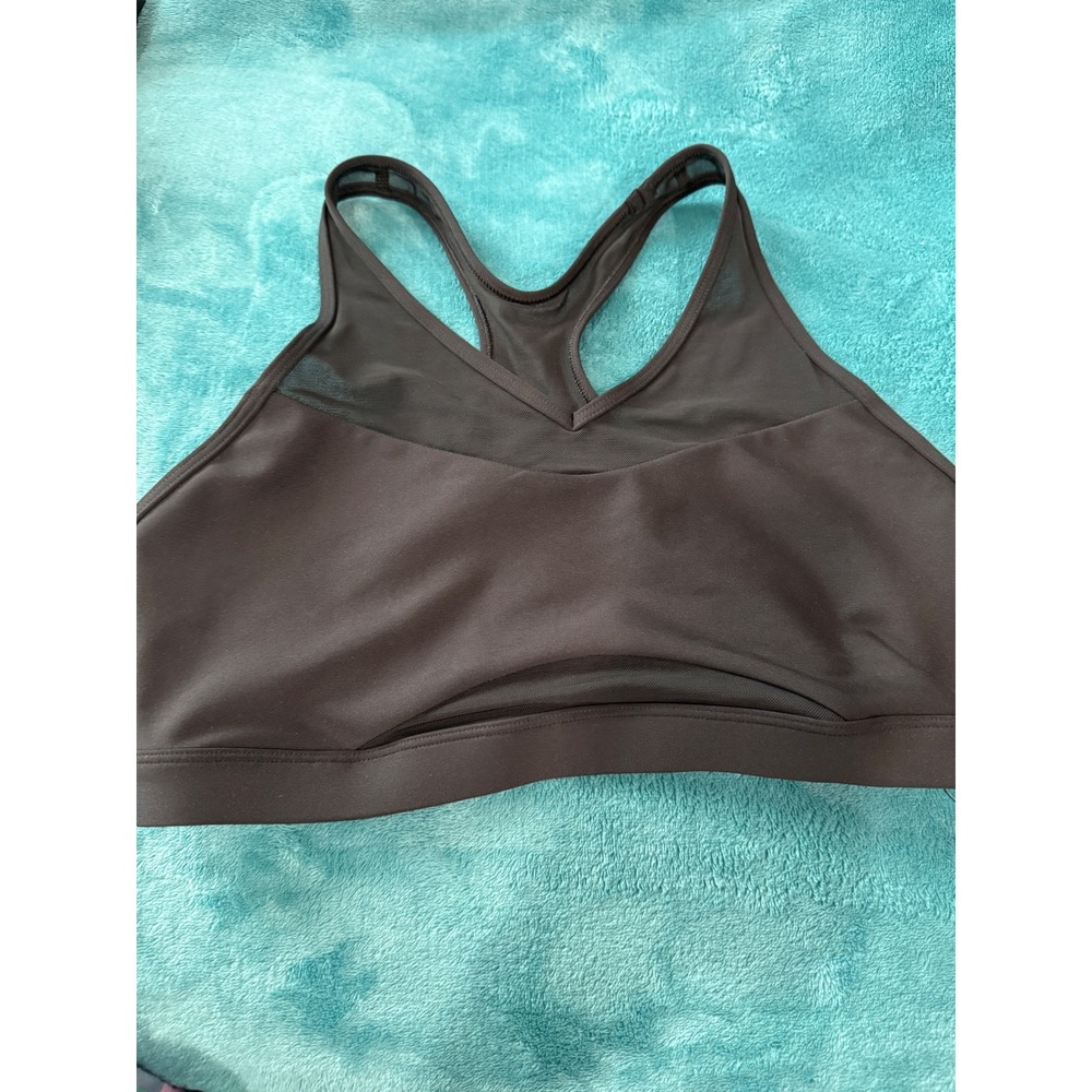 Peloton Merit High Neck‎ Mesh Mixed Media Bra 310 Black Racerback WR01097-253001